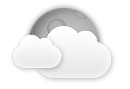 partly cloudy